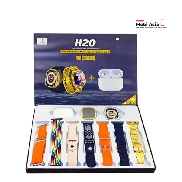 H20 7+1 Ultra Gold Watch (Airpods + Smart watch)